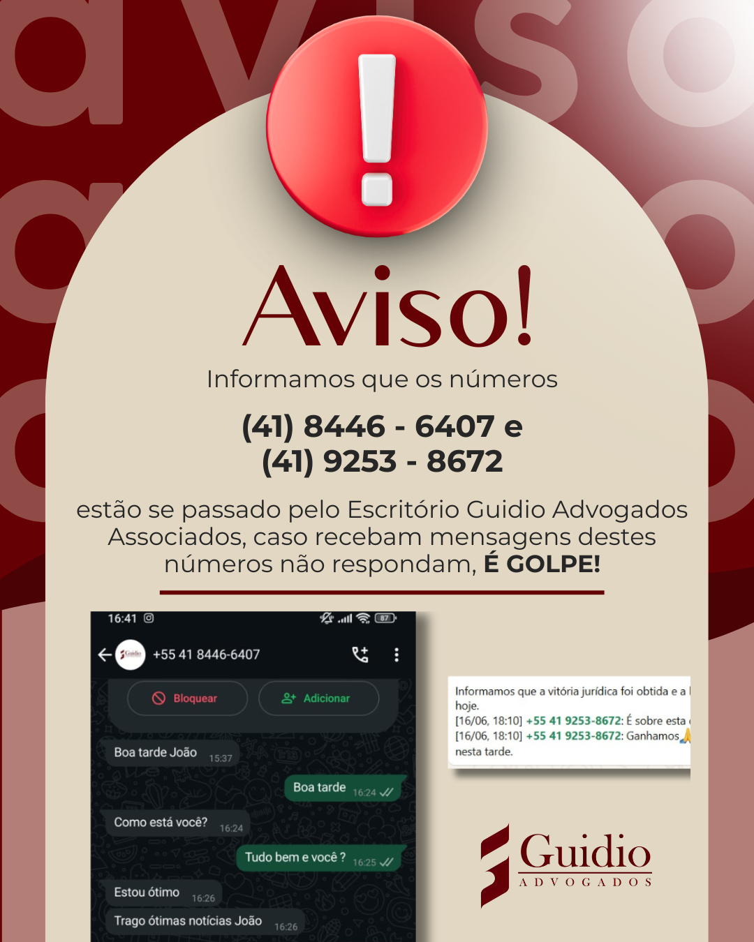 🚨 COMUNICADO IMPORTANTE AOS NOSSOS CLIENTES E PARCEIROS